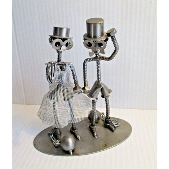 *Nuts 'n Bolts 'Ball and Chain' Handmade Metal Figurine Collectible